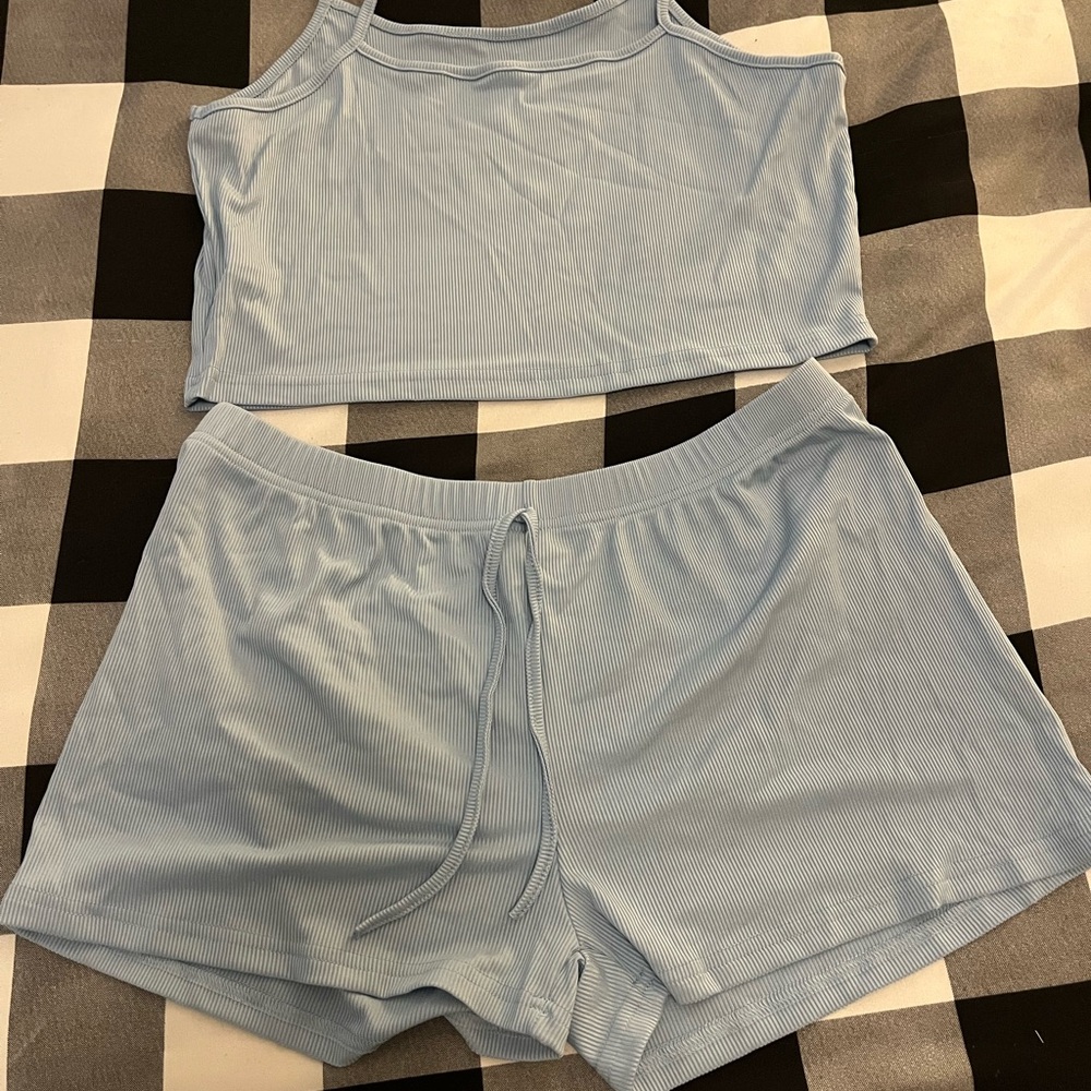 Sky Blue Women's Pajama Set